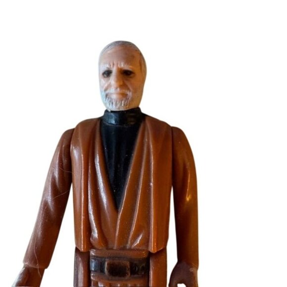 Vintage Star Wars Ben Kenobi Action Figure 1977 Kenner Obi-Wan Brown Cloak 3.75" - Picture 2 of 5